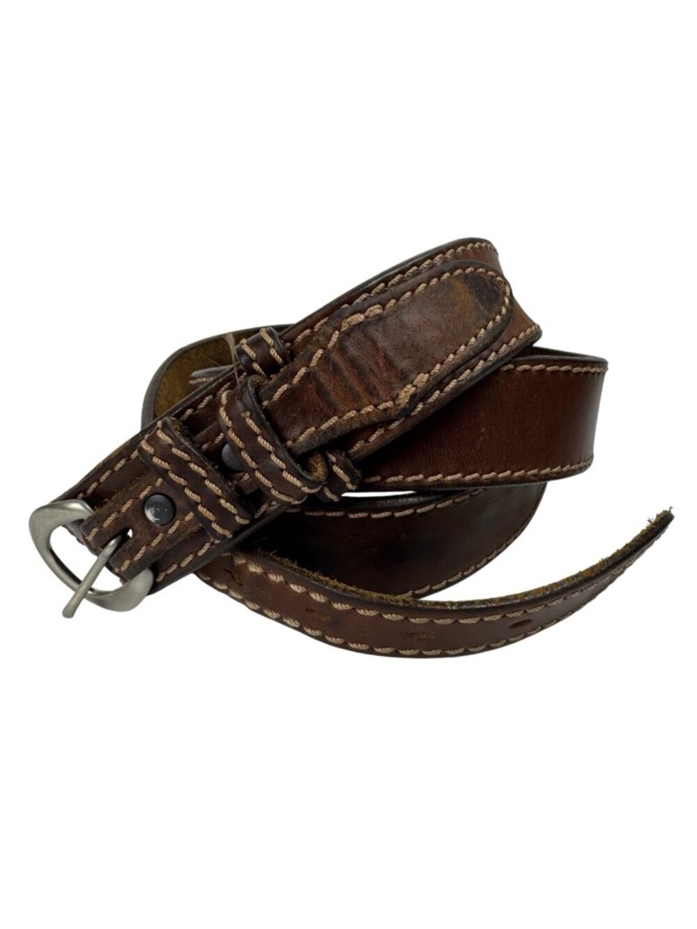 Duluth Trading Co. Ranger Work Belt Style 92613 Leather Size 38 Double Tongue